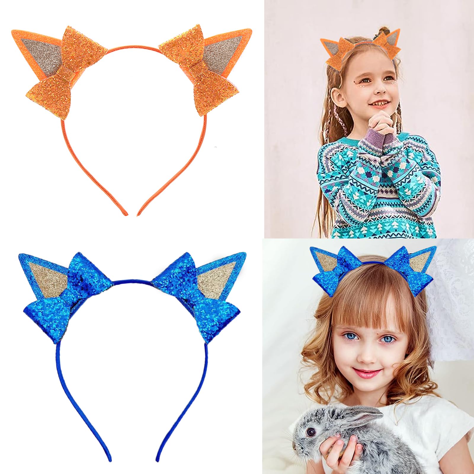 Dog Birthday Party Supplies, Blue Party Decorations Headbands Ears Hai – Cutebab WBBAPB0CGJCNTXW