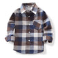 Fuermos Toddler Baby Boy Girls Outfits Plaid Flannel Long Sleeve Shirt Tops Kid Clothes(4-5T)