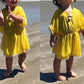 Douhoow Toddler Baby Girls Swim Cover-Up Beach Sundress Summer Poncho Rash Guards (Yellow, 1-2T)