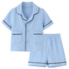 Biniduckling Baby Pajamas Summer Short Pjs For Toddler Girls Boys 3T Blue