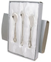 Stephan Baby Keepsake 3 Piece Silver Plated Feeding Set In Satin-Lined Gift Box