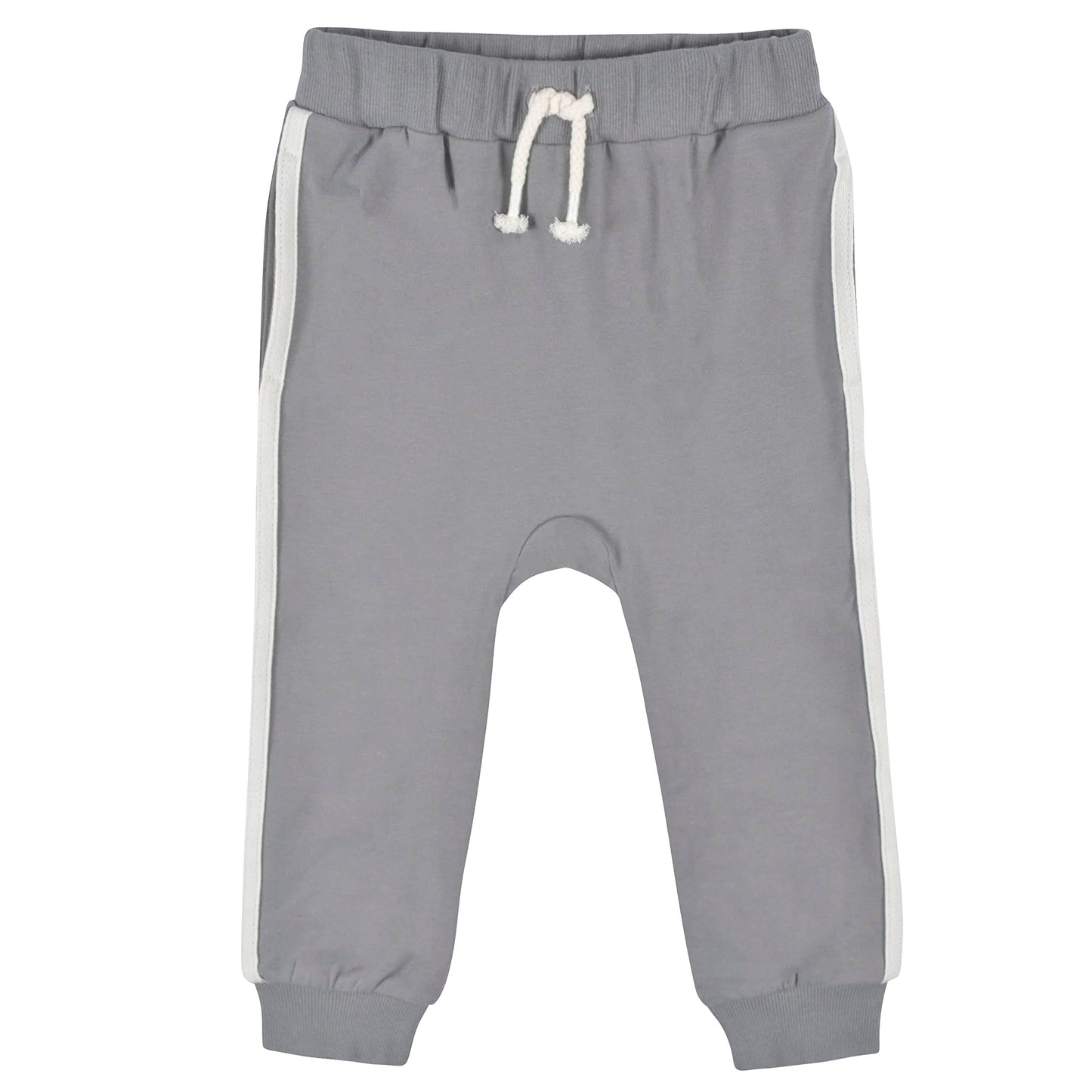 Gerber Baby Boy'S Toddler 3-Pack Jogger Pants, Mustard And Grey, 5T