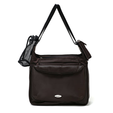 Momo Baby Satchel Diaper Bag, Brown