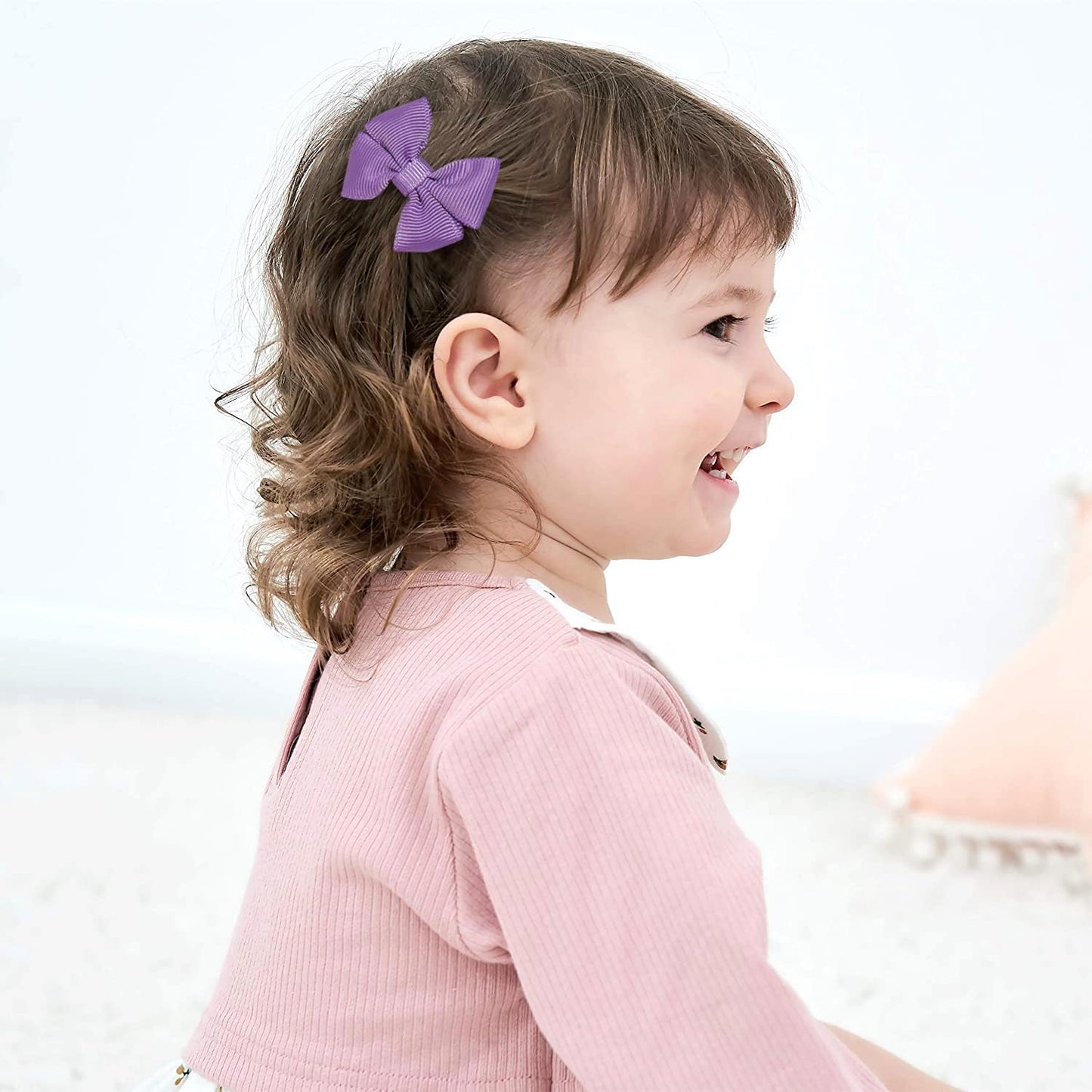 Cellelection 60Pcs Hair Bow Clips 2Inch Mini Hair Clips For Baby Fine Hair Grosgrain Ribbon Bows 30 Colors In Pairs