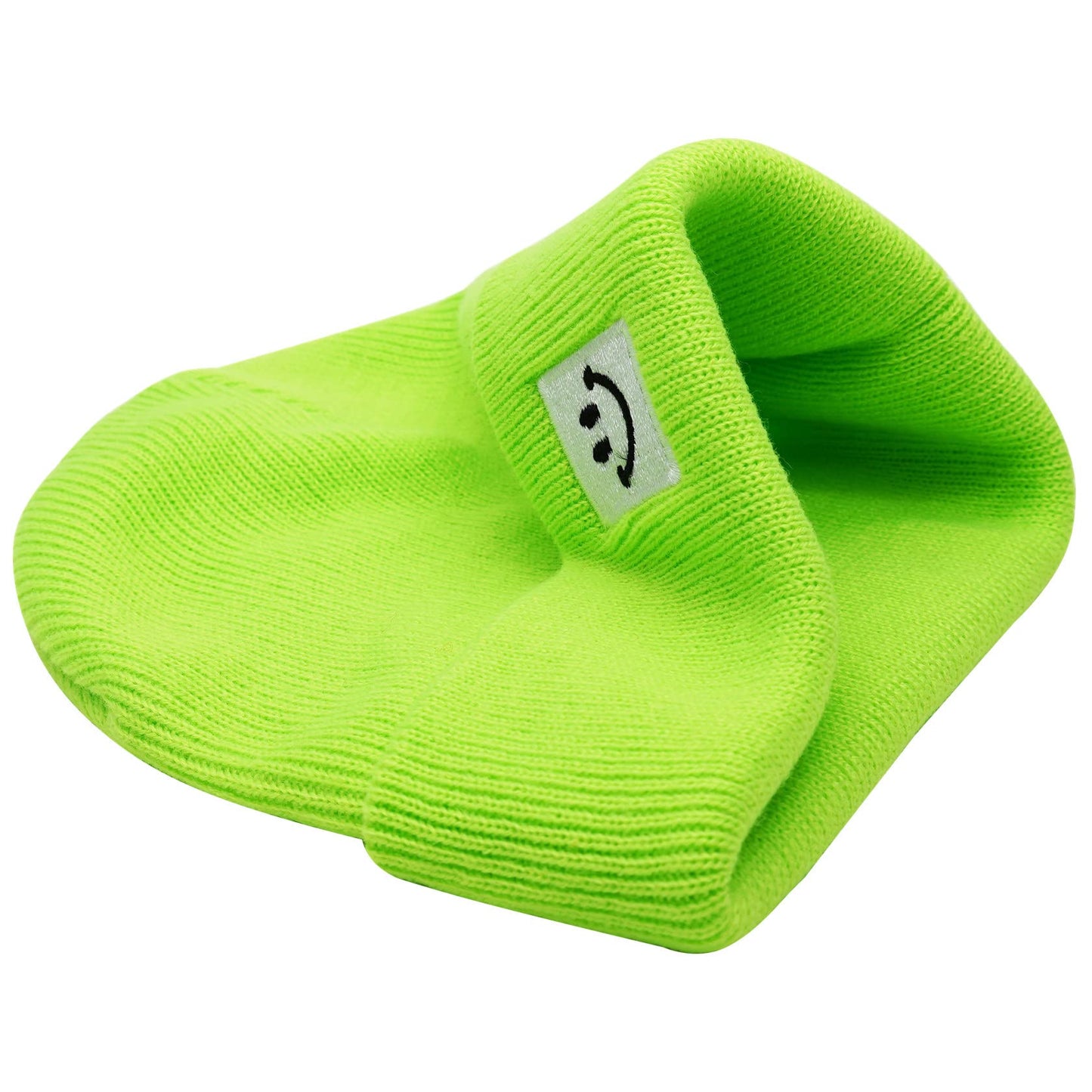 55Cube Baby Beanie 6-12 Months 12-18 Months 24-36 Months Lime Green