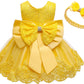 Jup'Elle Baby Girls Dresses Party Birthday Wedding Little Flower Girl Formal Yellow Dress For Babies 2 Years