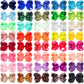 C  Llot 40 Pieces 6 Inch Hair Bows For Girls Clips Grosgrain Ribbon Boutique Hair Bow Alligator Clips For Girls Teens Toddlers K