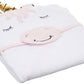 Hudson Baby Unisex Baby Cotton Animal Face Hooded Towel, Modern Unicorn, One Size