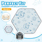 Hexagon Baby Play Mat 59X48 Inches: Thick & Soft 6 Panel Playpen Mattress For Babies Toddlers Infant - Non-Slip Silicon Dot Craw