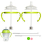 Straw Cup Conversion Kit For Comotomo Baby Bottles 2-Count, Food Grade Silicone Straw Nipples, All Silicone Weighted Straw, Bott