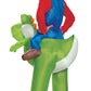 Mario Riding Yoshi Child Costume, One Color, One Size Child