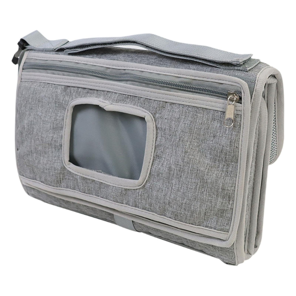 ECOMISTIQDiaper Changing Pad Foldable Travel Essential with Wipes Pocket Changing Mat Gray|Baby | Diapering | Changing Pads & Co