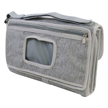ECOMISTIQDiaper Changing Pad Foldable Travel Essential with Wipes Pocket Changing Mat Gray|Baby | Diapering | Changing Pads & Co
