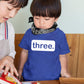 3Rd Birthday Shirt Boy Third Outfit 3 Year Old Toddler Gift Baby Tshirt Party Shirts (Charcoal Blue, 3T)