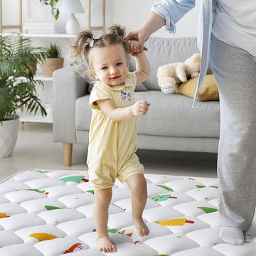 Premium Foam Baby Play Mat 59' X 59', Thick One-Piece Crawling Mat, Odorless Baby Mat Floor Mat, Non-Slip Cushioned Baby Playm