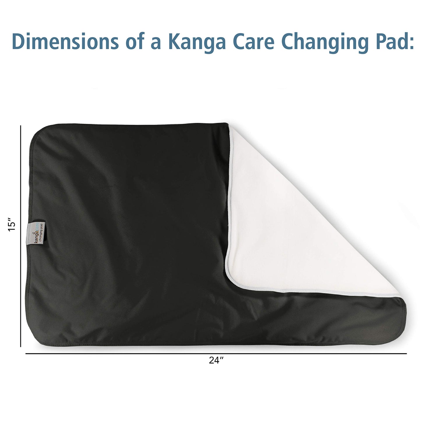 Kanga Care Reusable Absorbent & Waterproof Changing Pad 24' X 15' - Pebble