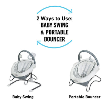 Graco Soothe 'N Sway Lx Baby Swing With Portable Bouncer