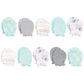 Hudson Baby Baby Girls Cotton Scratch Mittens, Gray Elephant, 0-6 Months Us