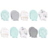 Hudson Baby Baby Girls Cotton Scratch Mittens, Gray Elephant, 0-6 Months Us