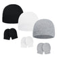 American Trends Baby Beanies For Boys Girls Newborn Infant Hat With Mittens Cute Cotton Hospital Hats For 0-6 Months 3 Pack Blac