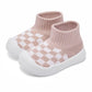 Eashi Toddler Shoes Girls Boys Sock Shoes Toddler Dress Shoes Baby Walking Shoes Slip On Size 8.5 Pink
