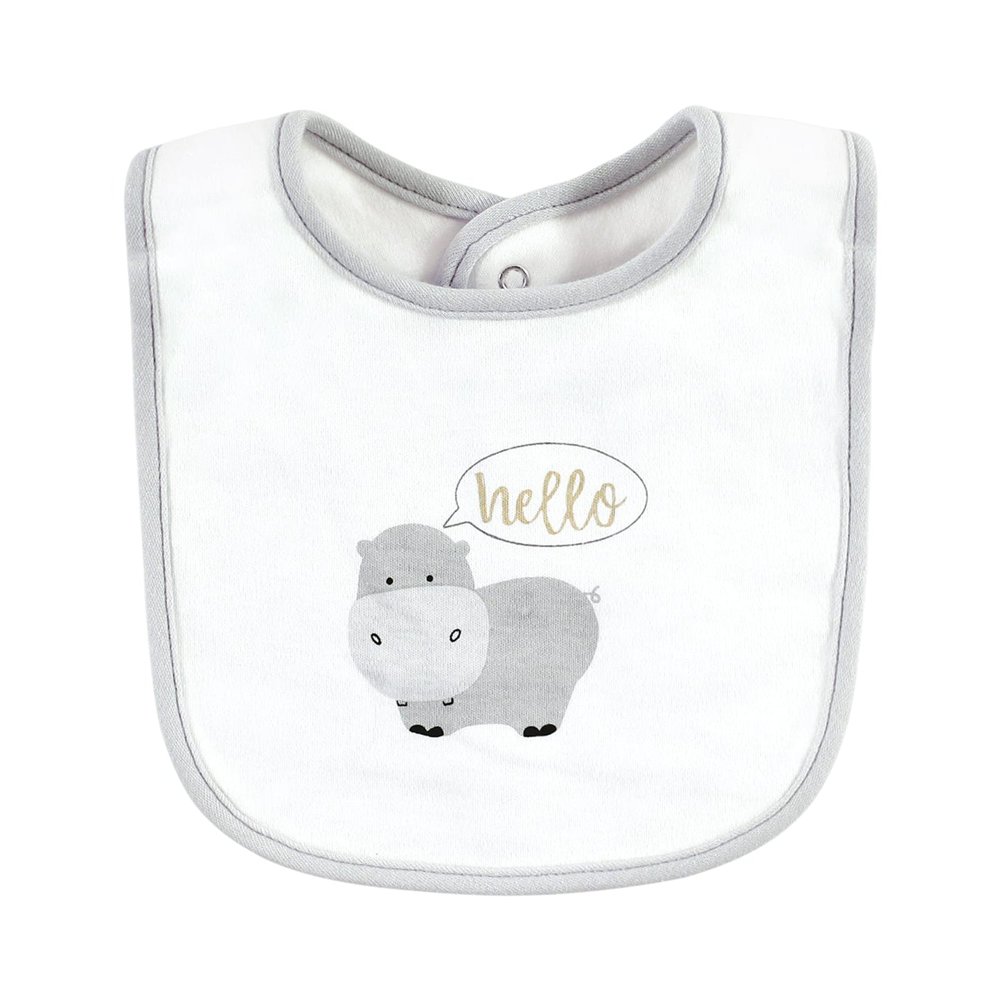 Hudson Baby Unisex Baby Cotton Bibs, Whaley Cute Girl, One Size