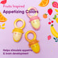 NatureBond Baby Food Feeder/Fruit Feeder Pacifier Nibbler (2 Pack) - Infant Teething Toy Teether Weaning in Appetizing Colors |