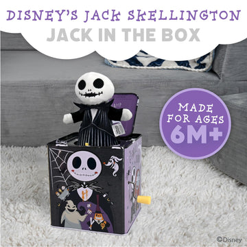 KIDS PREFERRED Disney Baby The Nightmare Before Christmas Jack Skellington Classic Jack in The Box Musical Toys for Babies and T