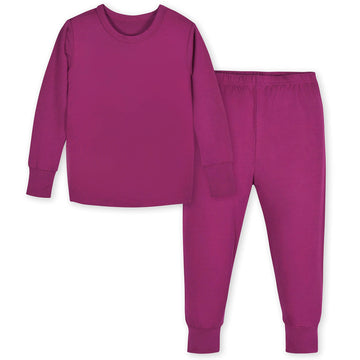 Gerber Unisex Baby Toddler Buttery-Soft 2-Piece Snug Fit With Viscose Made Eucalyptus Pajama Set, Raspberry, 4T Us