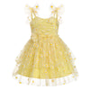 Idopip Baby Girls Daisy Flower Tutu Dress Summer Sleeveless Backless Princess Birthday Party Dresses Toddler Girl First Communio