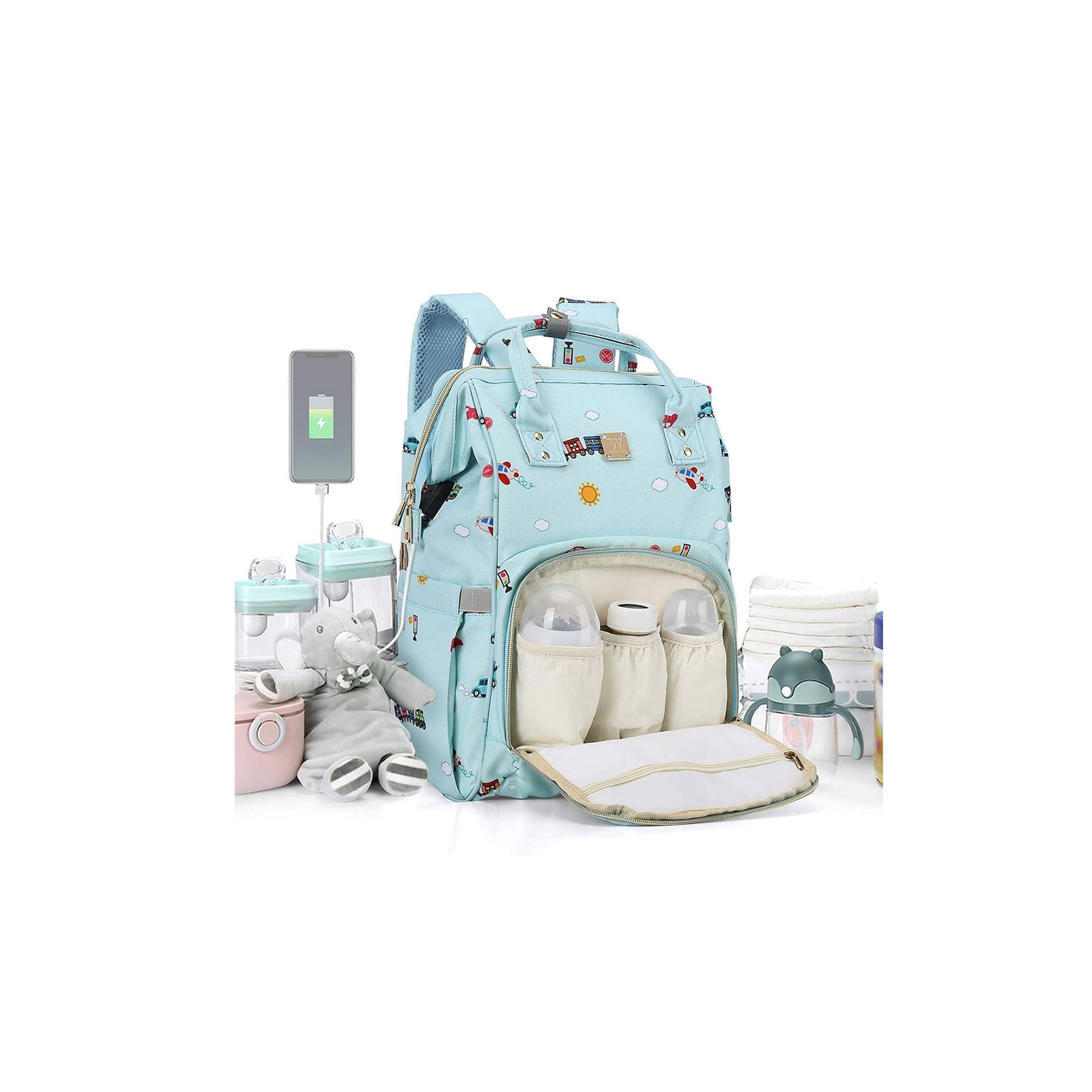 Diaper Bags Backpack Baby Bag For Mom Dad Baby Girls Boy, Cute Mult Diaper Nappy Bag Travel Back Pack,Waterproof Maternity Chang