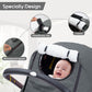 Winter Baby Car Seat Cover, Waterproof Carseat Cover With Zipper Peep Window, Warm Sherpa Fleece Lining, Universal Infant Car Se