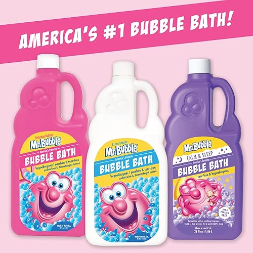Mr. Bubble Original Bubble Bath - Great for Your Baby, Kids, and Adults - Hypoallergenic, Tear Free Bubble Bath Solution (2 Bott