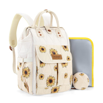 Montana West Wrangler Aztec Diaper Bag Backpack Western Backpacks for Moms Baby Essentials Bag with Twist-Lock Closure, Insulate