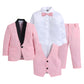 Jeetethnics Boys Pink Coat Suit Set With Waistcoat Shirt And Trousers (9101Ah)