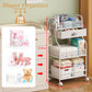 Baby Diaper Caddy Cart Organizer -3 Tier, Bedside Nursery Essentials Cart & Storage Holder For Newborn Baby Stuff, 2+1 Dividers,