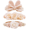 Bfnaagirl Baby Girl Headbands Nylon Flower Elastic Hairbands 3Pcs Hair Accessories Gift For Newborn Infant Toddlers (Tu-Hdj-3Pcs