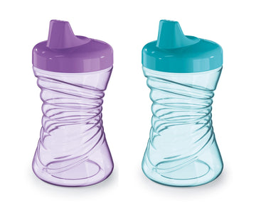 First Essentials By Nuk Fun Grips Hard Spout Spill Proof Sippy Cup, 10 Oz, 2-Pack - Bpa Free, Spill Proof Sippy Cup