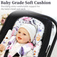 Pea Pod Infant Car Seat Insert With 3 Strap Covers, 3 In 1 Reversible Floral Baby Car Seat Head Support For Newborn, 3D Soft Min