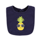 Hudson Baby Unisex Baby Cotton Bibs, Boy Pineapple, One Size