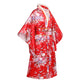 Cutey May Japanese Traditional Dress For Girls Costume Kimono For Kids Set (Red, 10-12Years(150Cm))