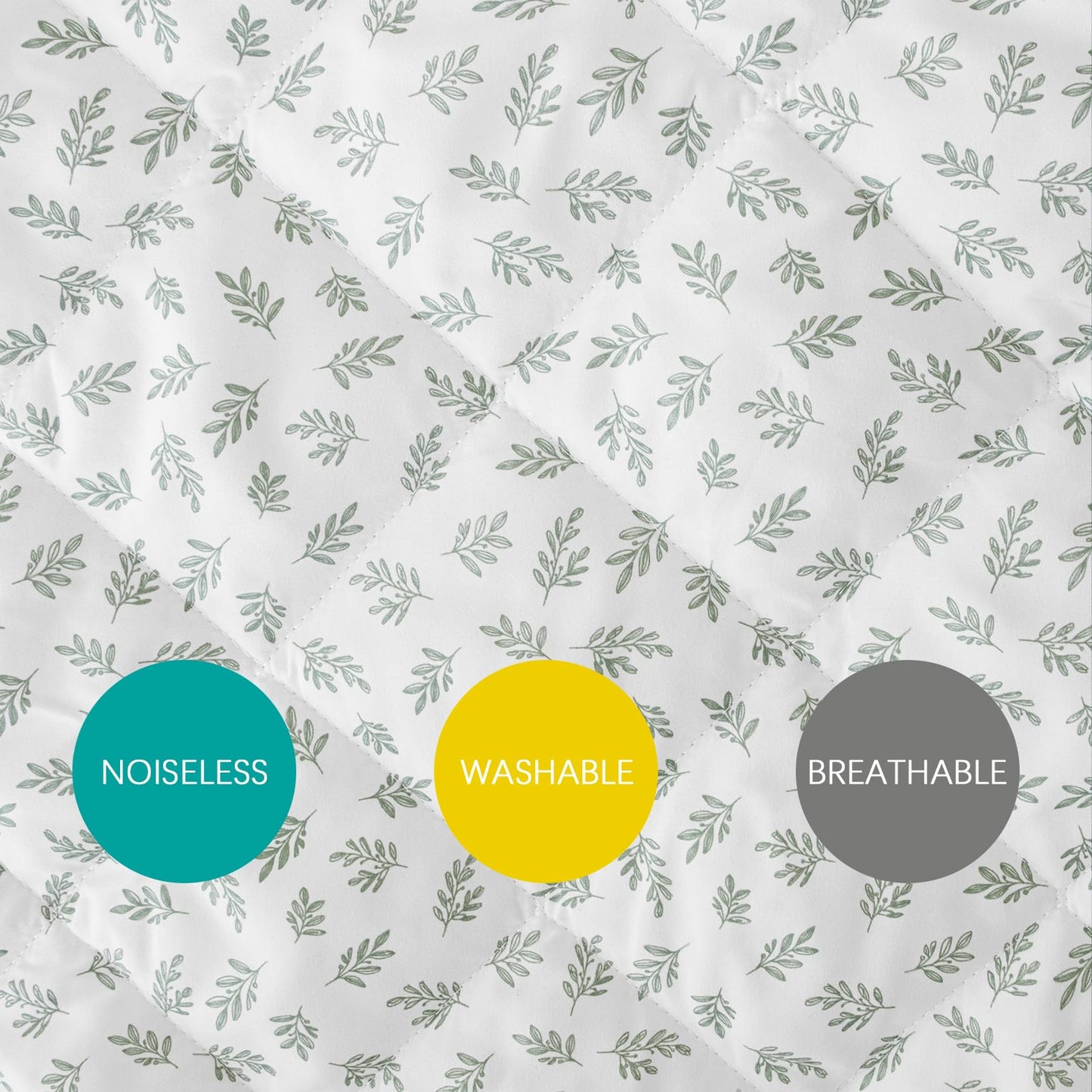 Sheet For Regalo My Cot Portable Toddler Bed, Joovy Travel Cot (Sheet Only, Bed Not Included), Quilted Soft Padded Cover, 48''