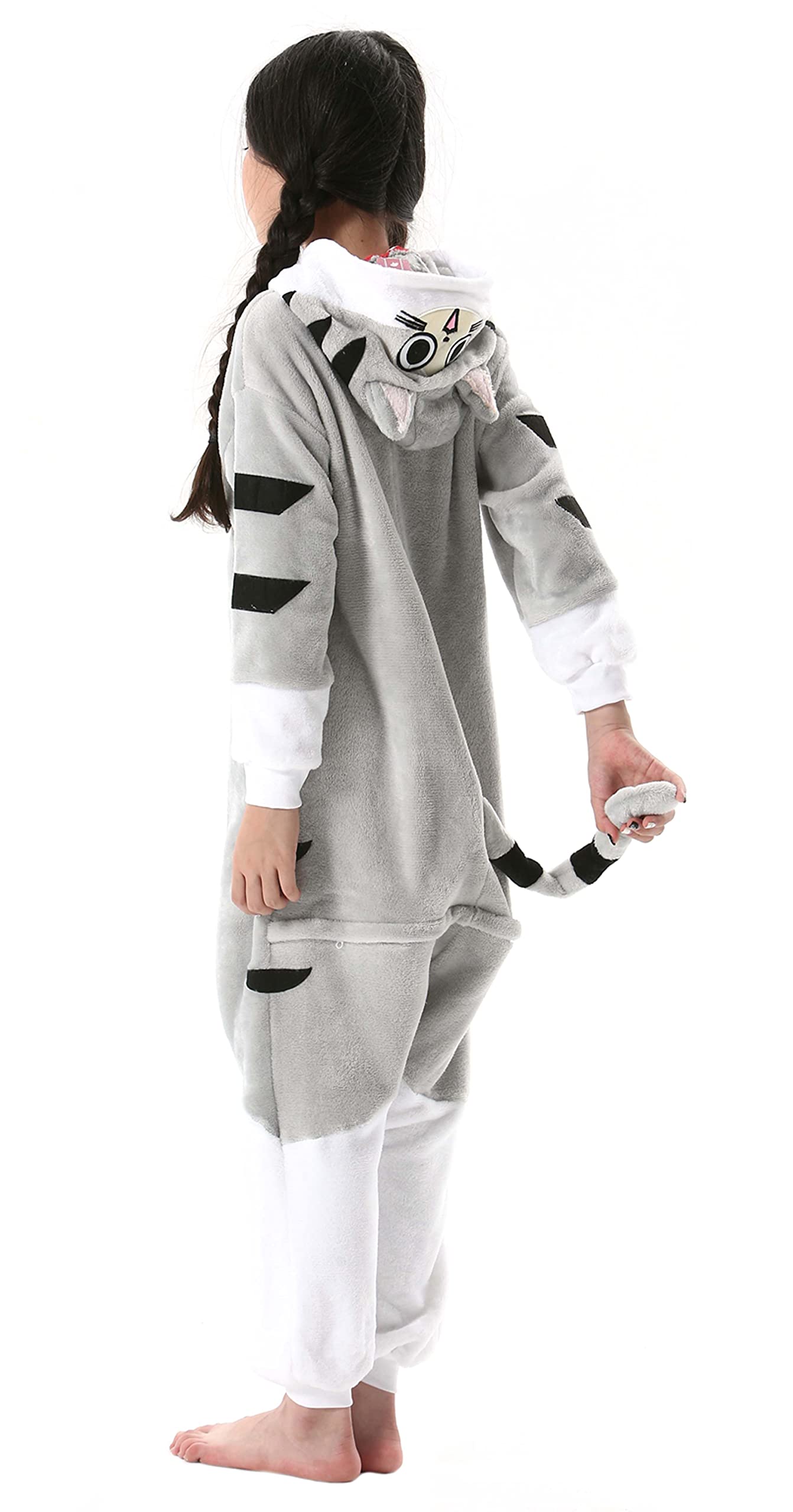Atoz Onesie For Kids, Animal Pajamas Halloween Cosplay Costume For Girls Boys, Cat 4-5T
