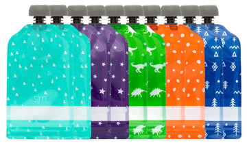 Simple Modern Reusable Baby Food Pouches For Toddlers | Bpa Free Plastic, Food Safe, Freezer Safe | Refillable For Applesauce Yo