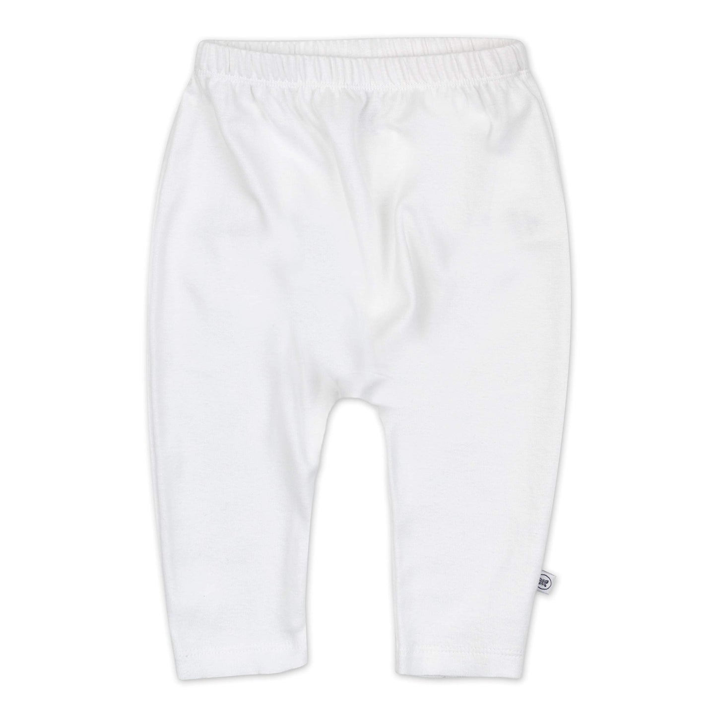 Honest Baby Unisex Baby Cuff-Less Multi-Pack Honest Organic Cotton Cuff Less Harem Pants Multi Pack 4 Pack Bright White Newborn,