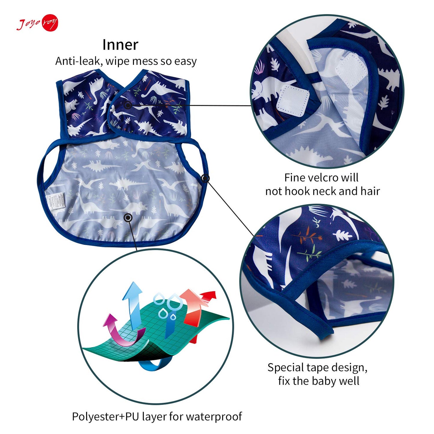 Joyo Roy Baby Bibs/Baby Boy Bibs For Eating Waterproof Bibs Baberos Para Bebe Nio, Toddler Bibs Baby Bib Baby Smock For Eating W