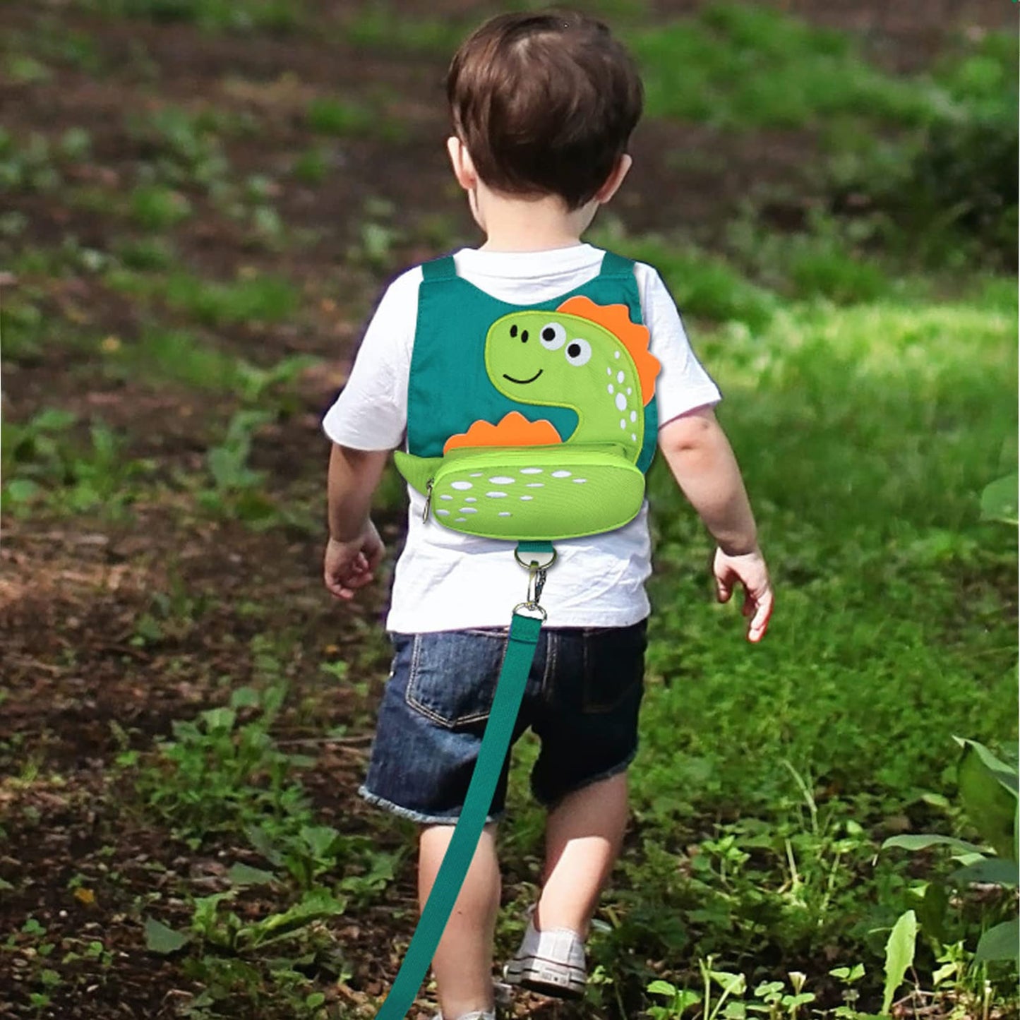 Toddler Harness Leash With Anti Lost Wrist Link, Accmor Cute Dinosaur Kids Harness Children Leash, Adorable Anti Lost Leash Walk