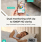 Dr.Care Vistaview Lite Smart Wifi Baby Monitor With 2 Cameras- 4720P Split Screen & 1080P Camera App Control, Motion Alerts, Nig