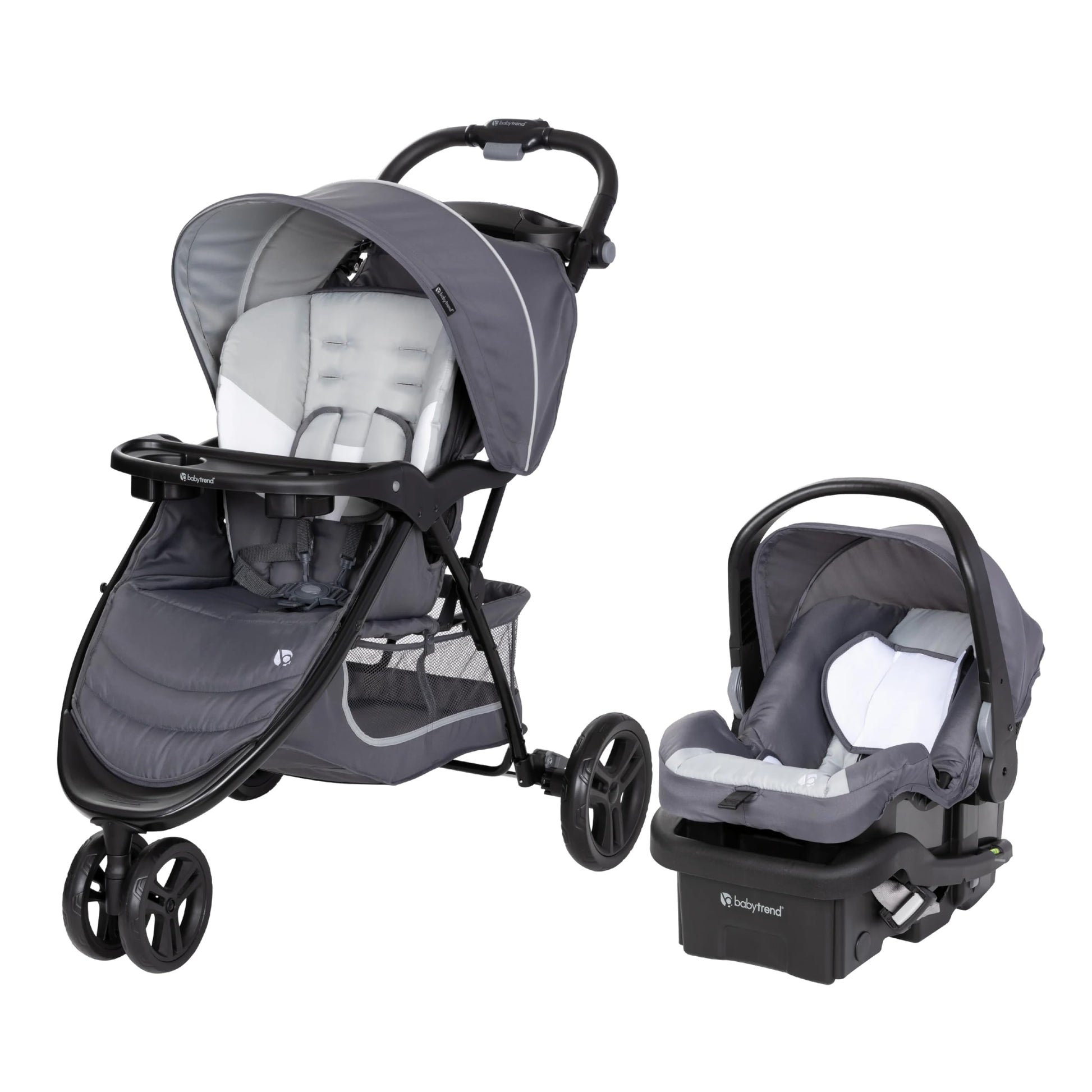 Baby Trend Ez Ride Travel System With Ez-Lift Infant Car Seat, Dash Grey