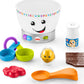 Fisher-Price Baby Learning Toy Laugh & Learn Magic Color Mixing Bowl with Pretend Food Music & Lights for Ages 6+ Months